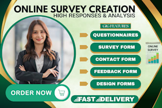 design digital forms, polls, online survey form using  jotform, google form