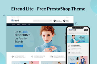create and customize prestashop website, error fixing, store migration