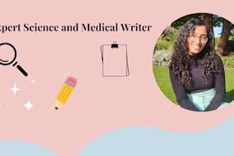 write engaging, well researched science and medicine content