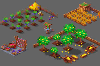 be your 2d 3d game art director, game icon, button, game ui, game professional