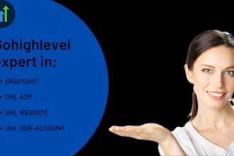 ghl a2p ghl snapshot ghl website ghl campaign ghl sales funnel