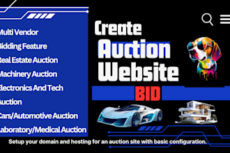 develop real estate mortgage auction website with bidding listing