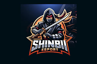 create awesome shinobi mascot logo with free source file