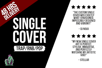 make unique single cover art for your release