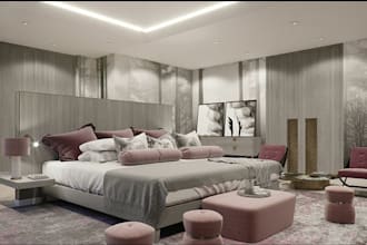 bedroom design, family room render, room interior, sport arena,8k golf simulator