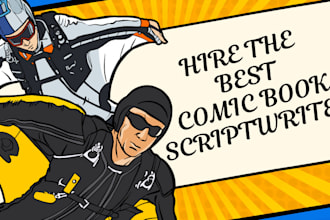 write comic script, anime recap, screenplay, graphic novel comic book script