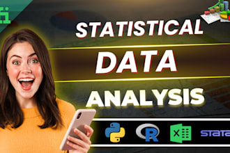 perform statistical data analysis using python, stata and rstudio