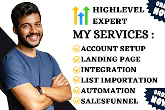 setup gohighlevel rei reply pipeline pro sales funnel website automation va ghl