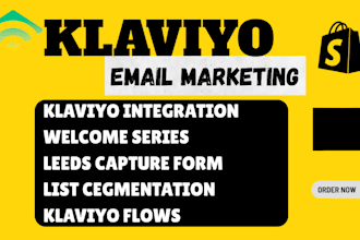 setup klaviyo email marketing and klaviyo flows for shopify