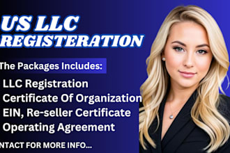 usa llc registration, ein, tax, contracts operating agreement