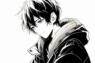 draw a character in manga style