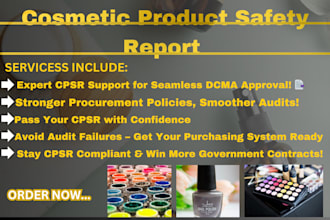help in cpsr pif sds gpsr gmp compliance and documentation