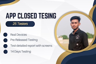 provide 25 active testers for your new app closed testing