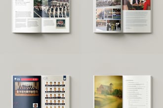 design book for yearbook or memory book, many more