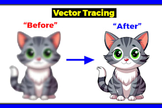 manual vector trace, raster to vector, logo to svg