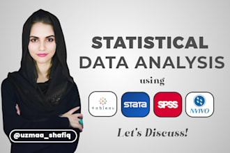 do statistical data analysis in tableau stata spss andd nvivo