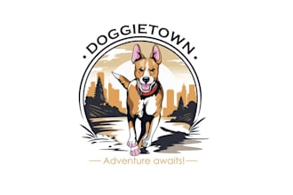 design cute classy dog logo