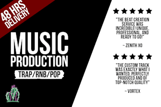 produce your professional rnb, trap or drill music