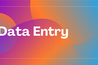 provide fast accurate data entry cleanup and merging services