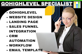 design gohighlevel website landing page sales funnel gohighlevel crm automation