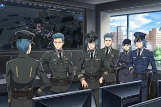 draw military themed anime and tactical for you