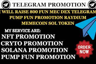 raise 800m fun mexc dex telegram pump fun  promotion raydium memecoin sol token