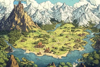 create fantasy maps of world, region for your rpg game