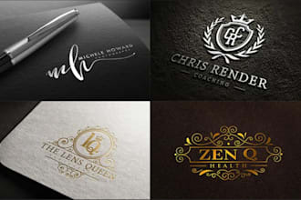 designelegant modern heraldic  luxury logo