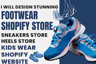 design footwear shopify store sneakers heels kids wear shopify website