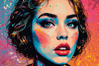 make a beautiful wpap pop art portrait