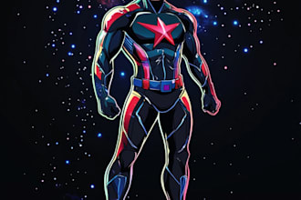 marvel style comic book superhero character