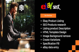 do ebay SEO listing, ebay product listing, ebay lister