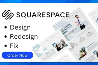 redesign responsive squarespace, webflow expert, website wix