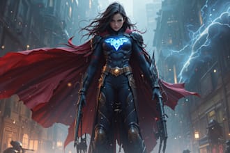 do a superhero or fantasy character portrait of you
