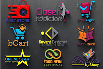 do online shop brand business brand logo design