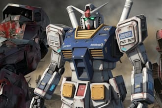 do gundam editing and retouching in high resolution
