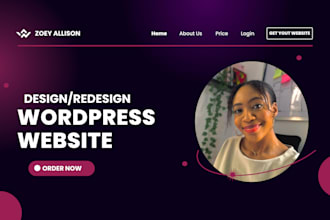 build responsive wordpress website design or redesign and website development
