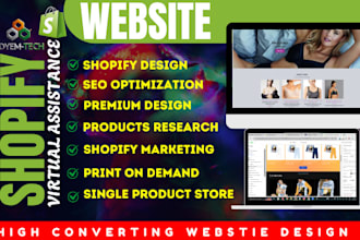 be your ecommerce website virtual assistance, shopify store manager, web design