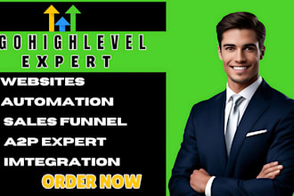 be your gohighlevel landing page, website, sales funnel expert, ghl specialist