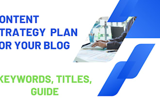 create a content strategy plan with SEO advice for your blog