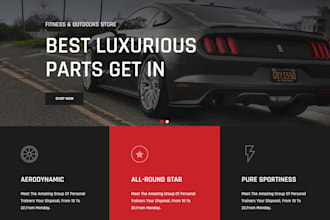 design auto parts shopify store wheel tire rim website