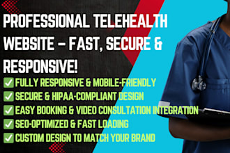 build design and develop your telehealth website