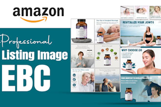 design amazon listing images, ebc content, and photo editing