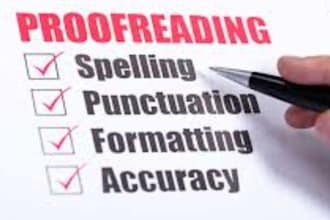 proofread, copyedit, and line edit your written work