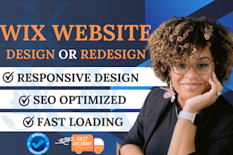 design wix website, build wix website or redesign wix website, wix online store