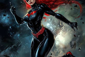 illustrate your favorite superhero character and comic
