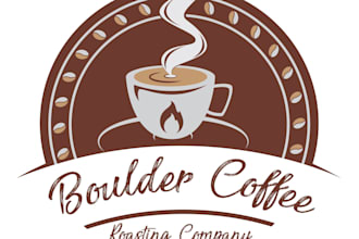 create a modern and creative coffee shop café logo design