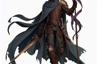 make the character art of dnd and dnd  character art