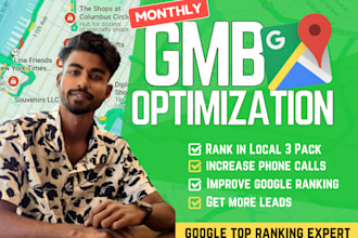 do complete monthly google my business optimization for local SEO