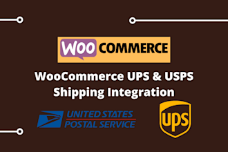 integrate ups and usps shipping in woocommerce for real time rates